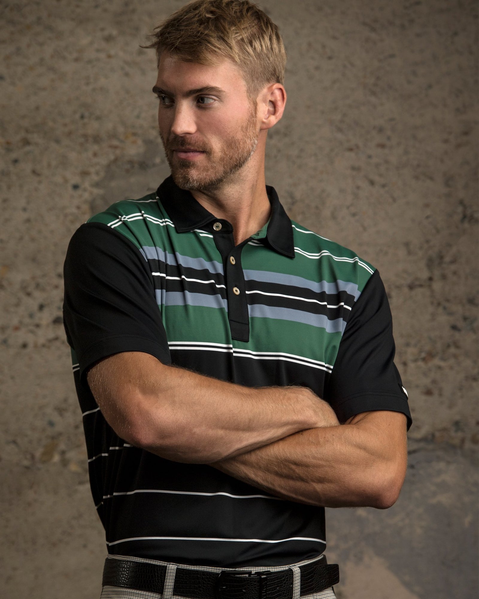 Eaton Engineered Stripe Polo