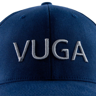 Front Logo View of VUGA Hats - Blake Cap - Navy