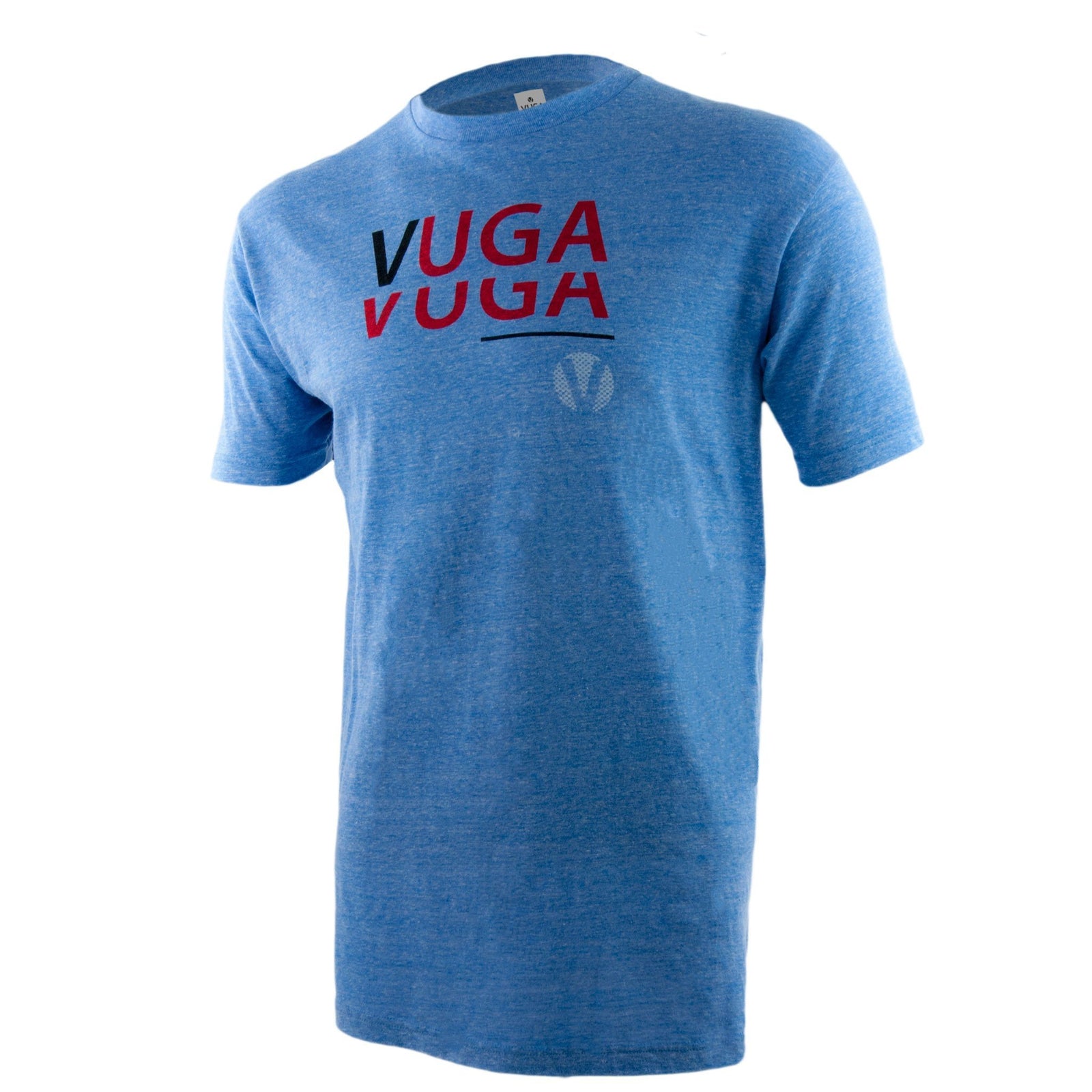 Stacked Logo Tee - Blue Heather